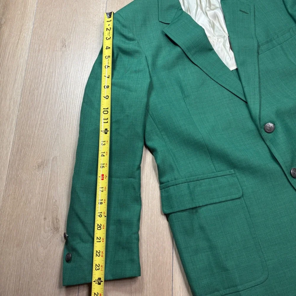 Hart Schaffner & Marx Jack Nicklaus Green Blazer Sport Coat Golden Bear Vintage